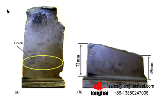 Metallurgical Analysis and Simulation of a Service-Fractured Compressor Blade Made of ASTM S45000 Alloy